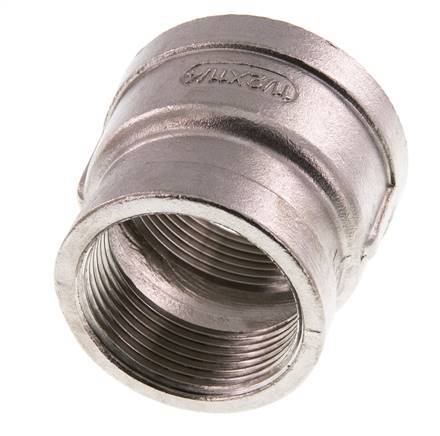 Rp 1 1/2'' x Rp 1 1/4'' Edelstahl Rundmuffe 16 Bar