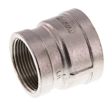 Rp 1 1/2'' x Rp 1 1/4'' Edelstahl Rundmuffe 16 Bar