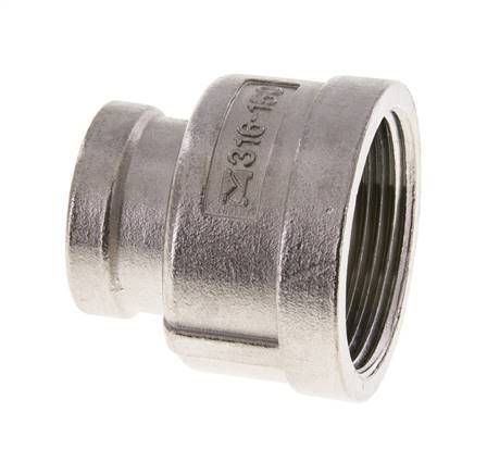 1 1/4'' NPT x 3/4'' NPT Stainless steel Round Socket 16 Bar