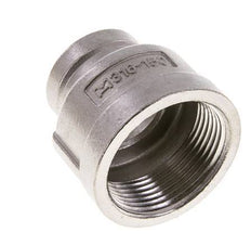 1 1/4'' NPT x 3/4'' NPT Edelstahl Rundmuffe 16 bar