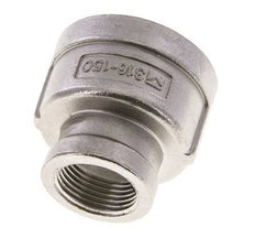1 1/4'' NPT x 3/4'' NPT Edelstahl Rundmuffe 16 bar