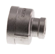 Rp 1 1/4'' x Rp 1/2'' Edelstahl Rundmuffe 16 Stange