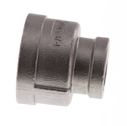 Rp 1 1/4'' x Rp 3/4'' Edelstahl Rundmuffe 16 Bar