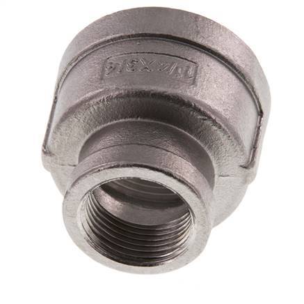 Rp 1 1/4'' x Rp 3/4'' Edelstahl Rundmuffe 16 Bar