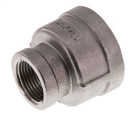Rp 1 1/4'' x Rp 3/4'' Edelstahl Rundmuffe 16 Bar