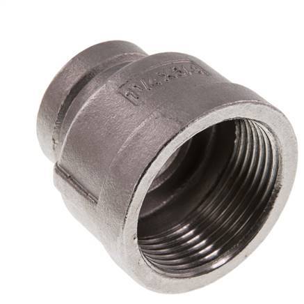 Rp 1 1/4'' x Rp 3/4'' Edelstahl Rundmuffe 16 Bar
