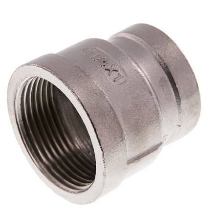Rp 1 1/4'' x Rp 1'' Edelstahl Rundmuffe 16 Stange