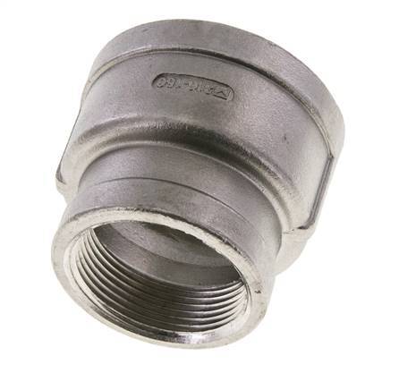 2'' NPT x 1 1/2'' NPT Edelstahl Rundmuffe 16 bar