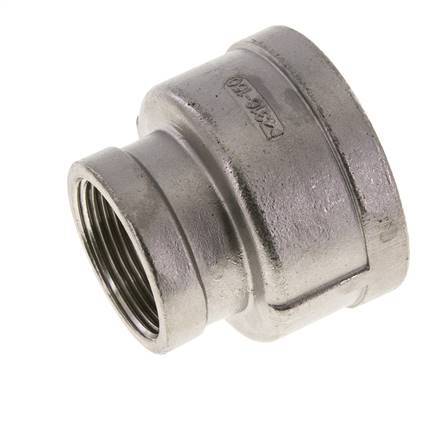 2'' NPT x 1 1/4'' NPT Edelstahl Rundmuffe 16 bar