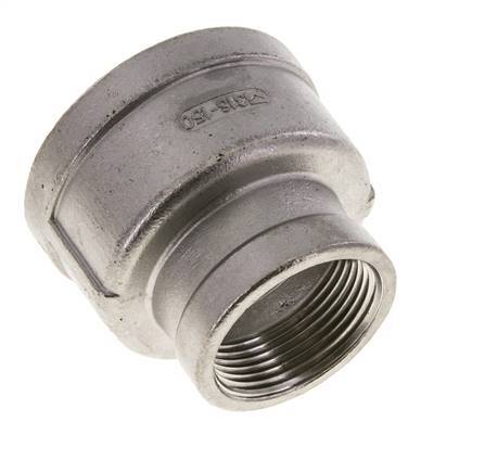 2'' NPT x 1 1/4'' NPT Edelstahl Rundmuffe 16 bar