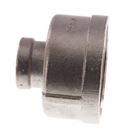 Rp 2'' x Rp 3/4'' Edelstahl Rundmuffe 16 Bar