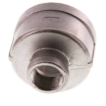 Rp 2'' x Rp 3/4'' Edelstahl Rundmuffe 16 Bar