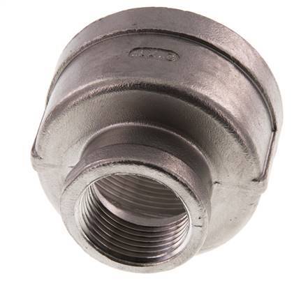 Rp 2'' x Rp 1'' Edelstahl Rundmuffe 16 Stange