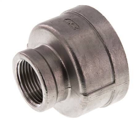 Rp 2'' x Rp 1'' Edelstahl Rundmuffe 16 Stange