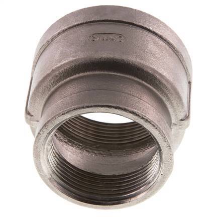 Rp 2'' x Rp 1 1/2'' Edelstahl Rundmuffe 16 Stange