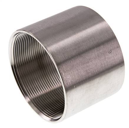 Rp 3'' Edelstahl Rundmuffe 16 Bar
