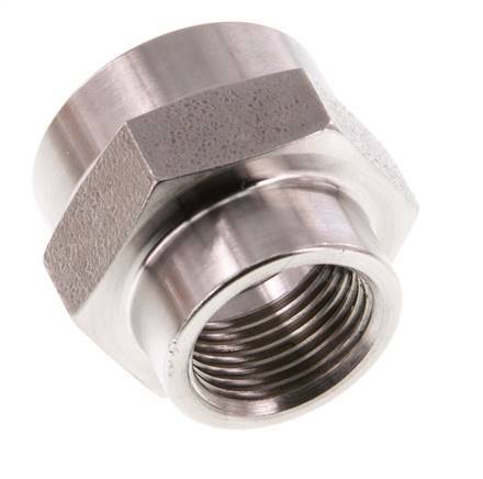 G 1/2'' x G 3/8'' Edelstahl Muffe 40 bar