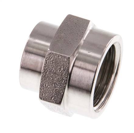 G 1/2'' x G 3/8'' Edelstahl Muffe 40 bar