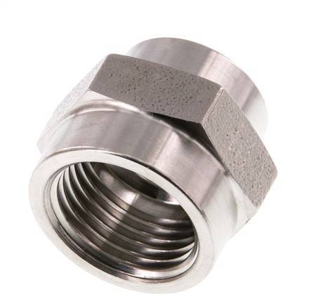 G 1/2'' x G 3/8'' Edelstahl Muffe 40 bar