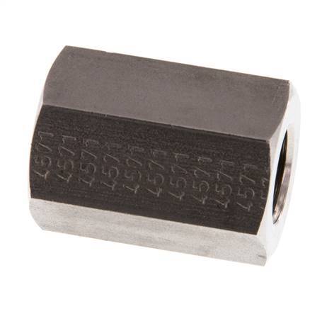 G 1/4'' x G 3/8'' Edelstahl Muffe 250 Stange - Hydraulisch