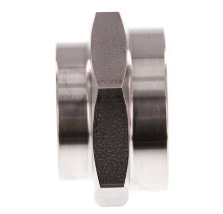G 1'' x G 3/4'' Edelstahl Muffe 40 bar