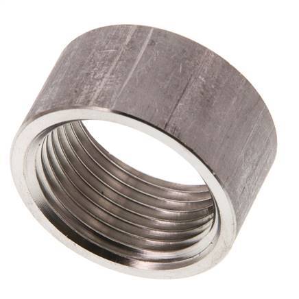 Rp 1'' x 39.5mm Edelstahl Schweißmuffe 40 Stange DIN 2986 - 20mm