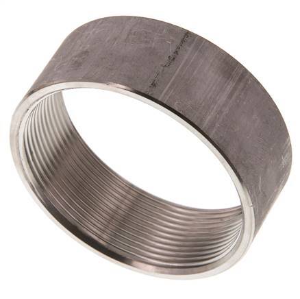 Rp 2 1/2'' x 82mm Edelstahl-Schweißmuffe 40 Stange DIN 2986 - 30mm