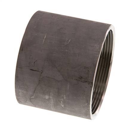 Rp 2 1/2'' x 82mm Edelstahl-Schweißmuffe 40 Bar DIN 2986 - 65mm