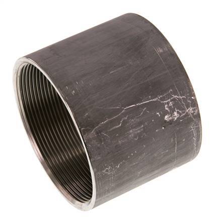 Rp 3'' x 95mm Edelstahl-Schweißmuffe 40 Stange DIN 2986 - 71mm