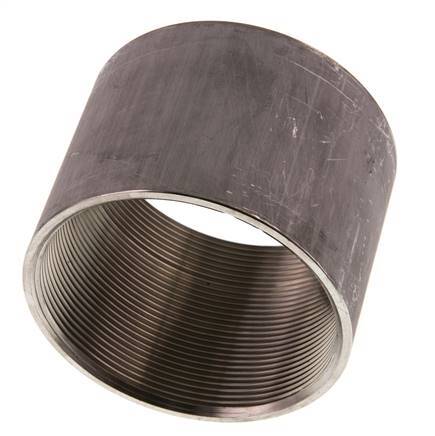 Rp 3'' x 95mm Edelstahl-Schweißmuffe 40 Stange DIN 2986 - 71mm