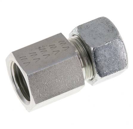 G 1/2'' x 15L Verzinkter Stahl Gerade Schneidring 315 Bar DIN 2353