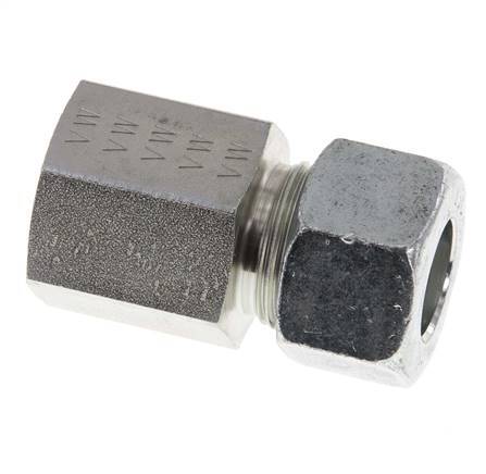 G 1/2'' x 15L Verzinkter Stahl Gerade Schneidring 315 Bar DIN 2353