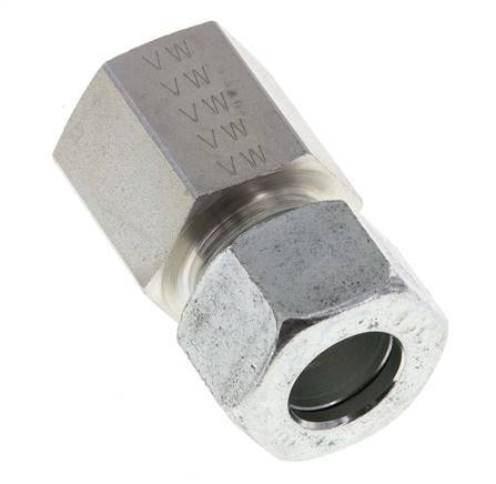 G 1/2'' x 15L Verzinkter Stahl Gerade Schneidring 315 Bar DIN 2353