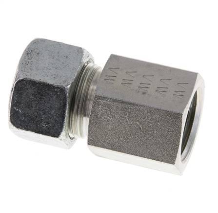 G 1/2'' x 15L Verzinkter Stahl Gerade Schneidring 315 Bar DIN 2353