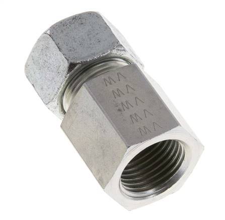 G 1/2'' x 15L Verzinkter Stahl Gerade Schneidring 315 Bar DIN 2353