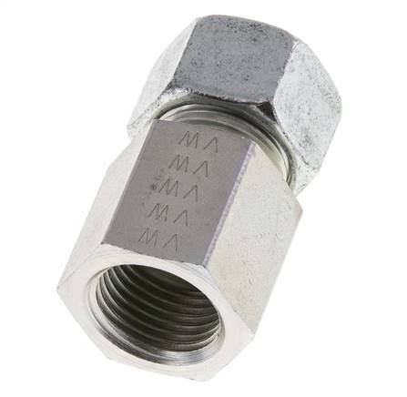 G 1/2'' x 15L Verzinkter Stahl Gerade Schneidring 315 Bar DIN 2353