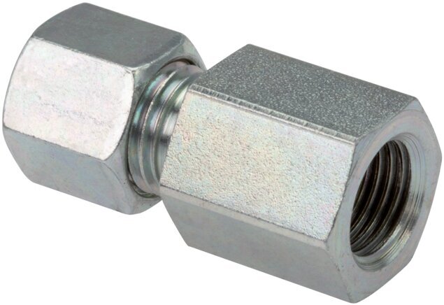 G 1/4'' x 10L Zinc plated Steel Straight Cutting Ring 315 Bar DIN 2353 [2 Pieces]