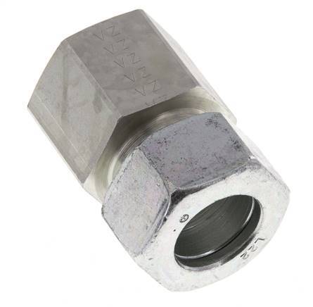 G 3/4'' x 22L Zinc plated Steel Straight Cutting Ring 160 Bar DIN 2353