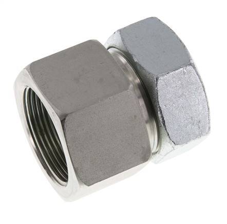 G 1 1/2'' x 42L Verzinkter Stahl Gerade Schneidring 160 Bar DIN 2353