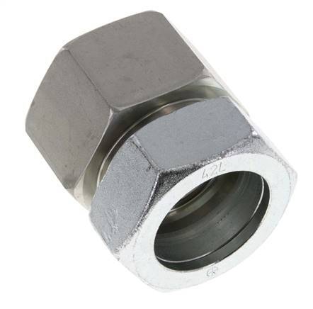 G 1 1/2'' x 42L Verzinkter Stahl Gerade Schneidring 160 Bar DIN 2353