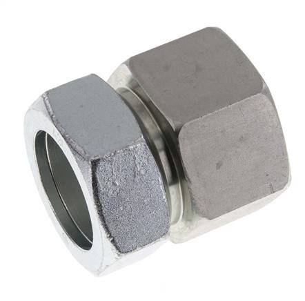 G 1 1/2'' x 42L Verzinkter Stahl Gerade Schneidring 160 Bar DIN 2353