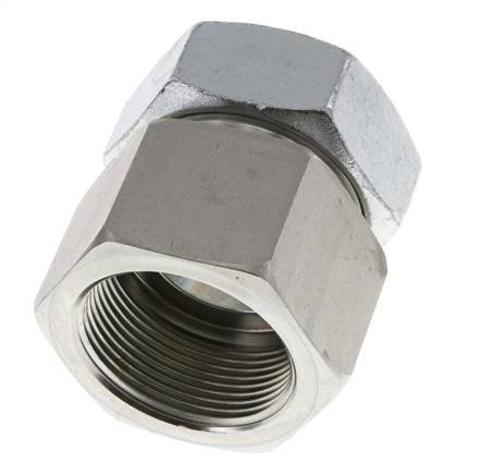 G 1 1/2'' x 42L Verzinkter Stahl Gerade Schneidring 160 Bar DIN 2353