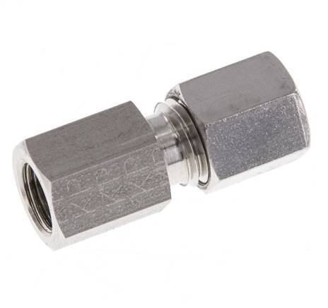 G 1/8'' x 6L Edelstahl gerade Schneidring 315 Bar DIN 2353