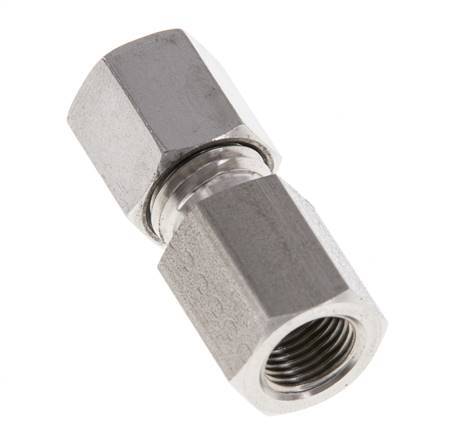 G 1/8'' x 6L Edelstahl gerade Schneidring 315 Bar DIN 2353