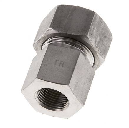 G 3/8'' x 18L Edelstahl gerade Schneidring 315 Bar DIN 2353