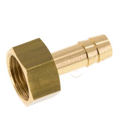 G 3/8'' x 8mm Brass Hose barb 16 Bar [2 Pieces]