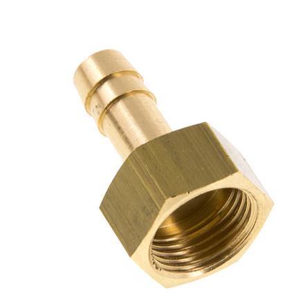 G 3/8'' x 8mm Brass Hose barb 16 Bar [2 Pieces]