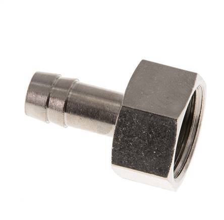 G 1/2'' x 10mm Nickel plated Brass Hose barb 16 Bar [2 Pieces]