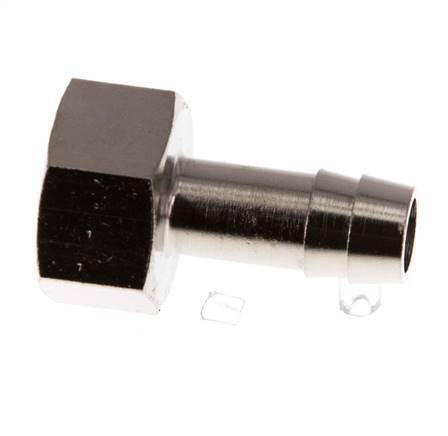 G 3/8'' x 9mm Nickel plated Brass Hose barb 16 Bar [2 Pieces]