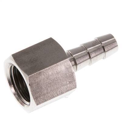 G 1/4'' x 6mm Edelstahl Schlauchtülle 40 Bar